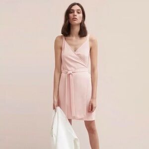 Everlane - The Japanese GoWeave Tank Mini Wrap Dress - Blush Pink